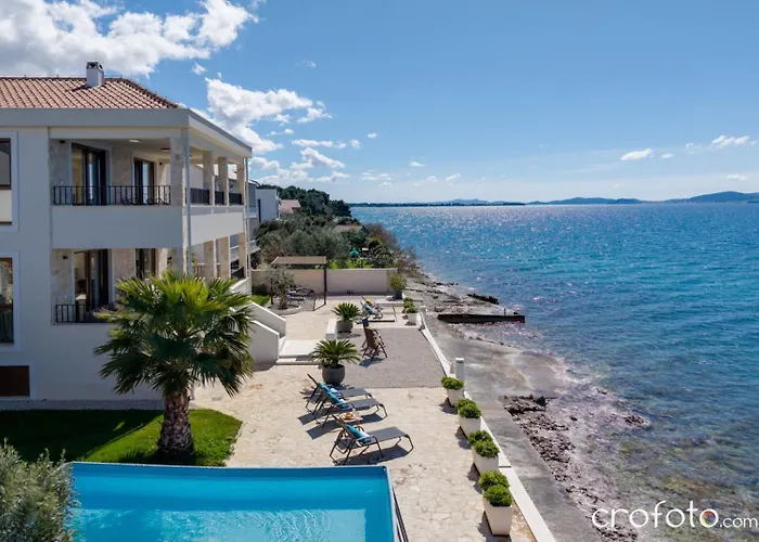 Villa Luxury Beachfront In Kozino, Zadar With Stunning Sea Views